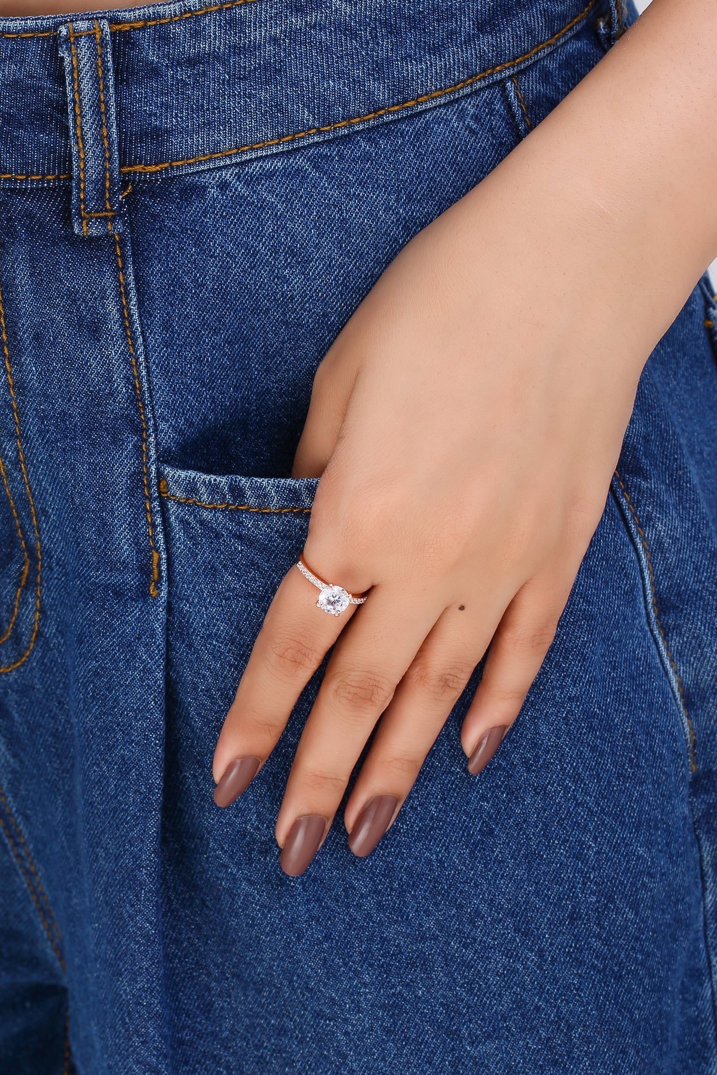 Luna Solitaire Ring