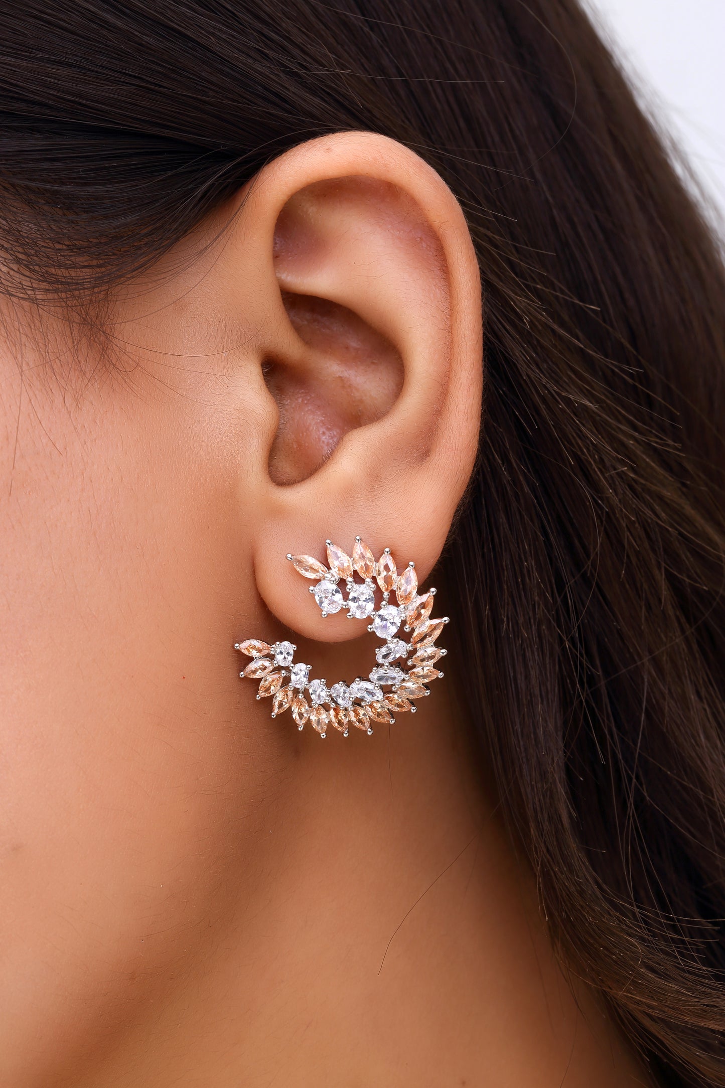 Champagne Swirl Earrings