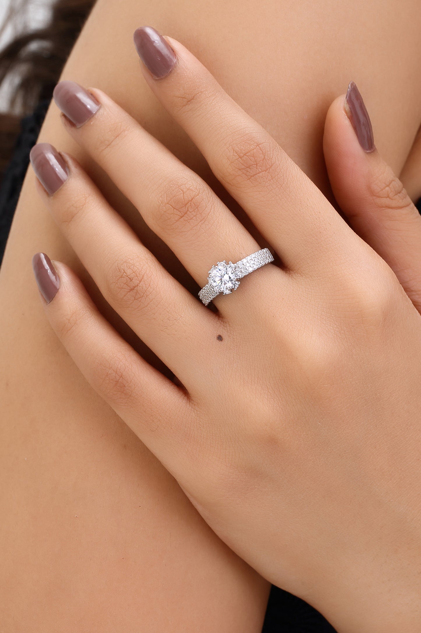 Lustrous Crown Ring
