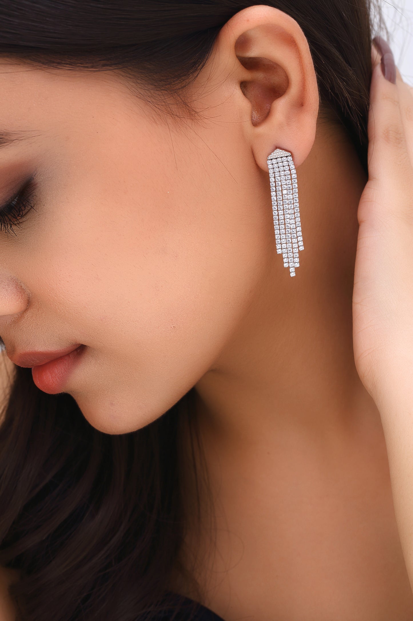 Glittering Cascade Earrings