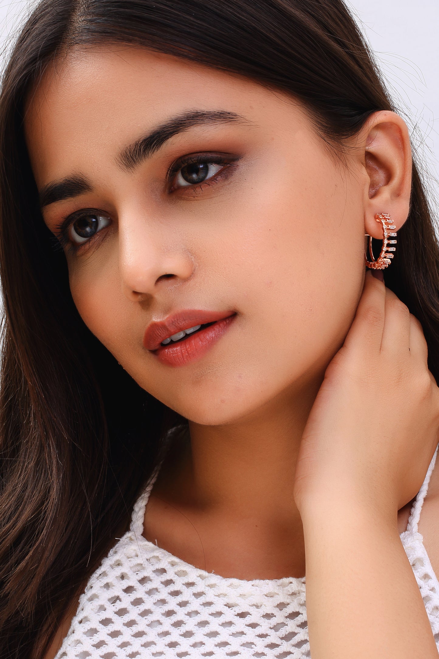 Art Deco Sparkle Hoops