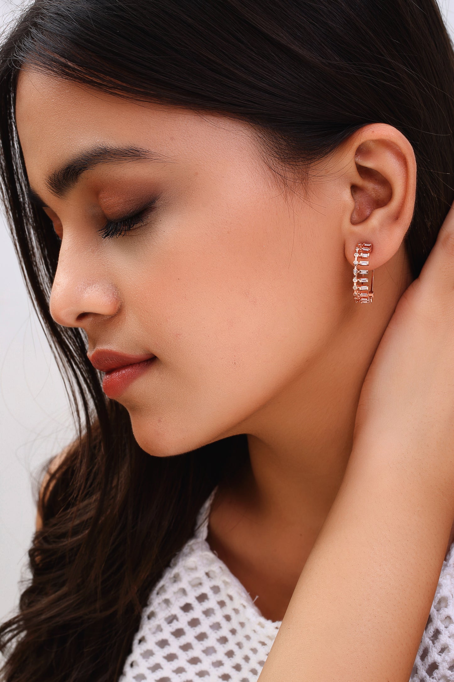 Art Deco Sparkle Hoops