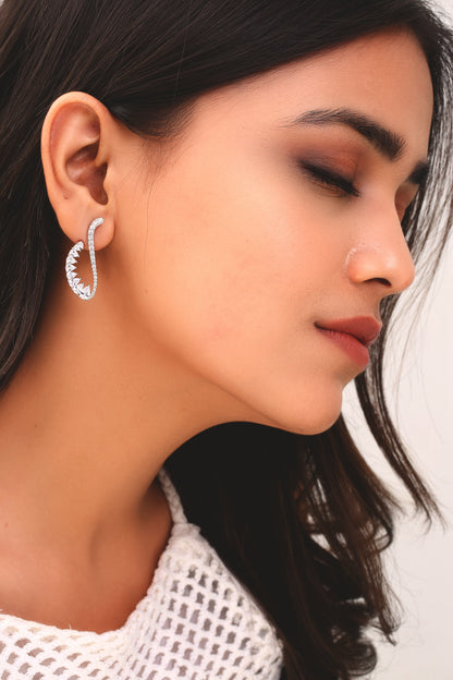 Glimmering Swirl Earrings