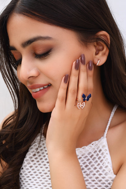 Midnight Flutter Ring