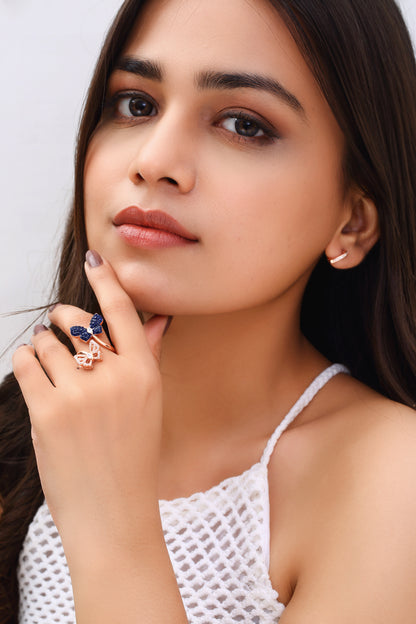 Midnight Flutter Ring