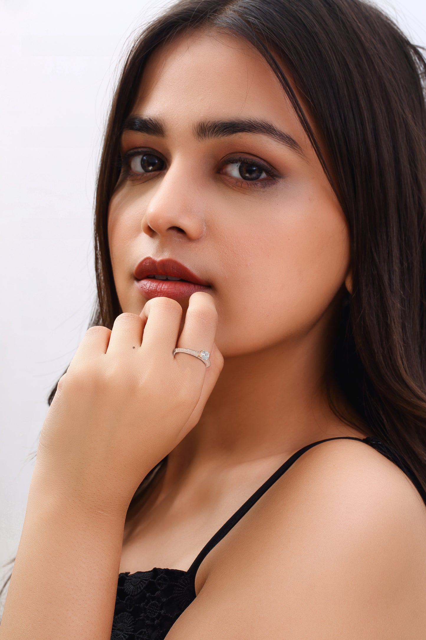 Sculpted Solitaire Ring