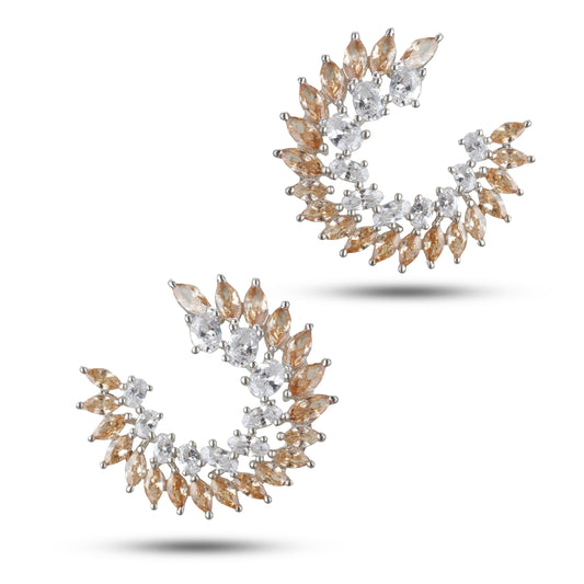 Champagne Swirl Earrings