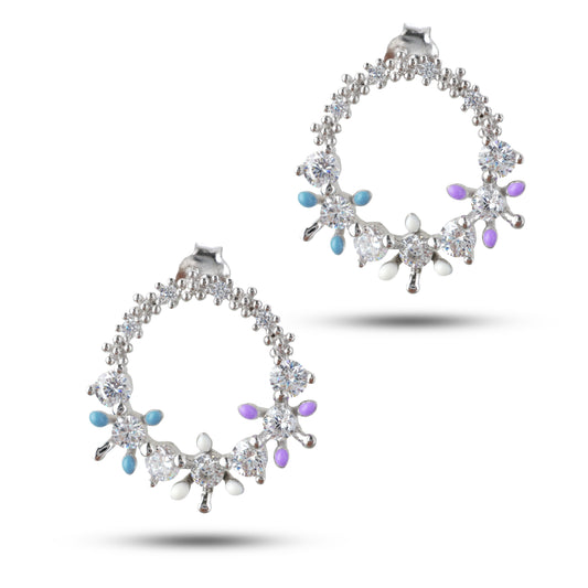 Celestial Bloom Hoops
