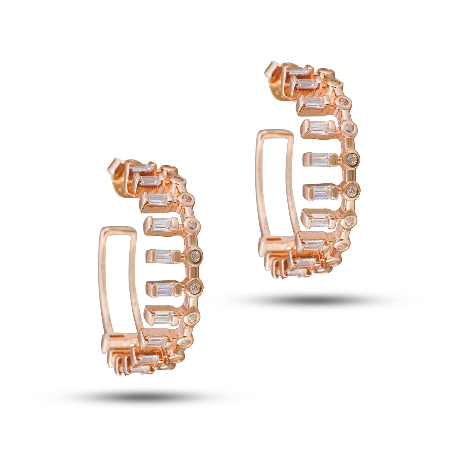 Art Deco Sparkle Hoops