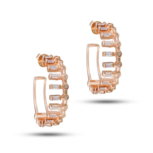 Art Deco Sparkle Hoops