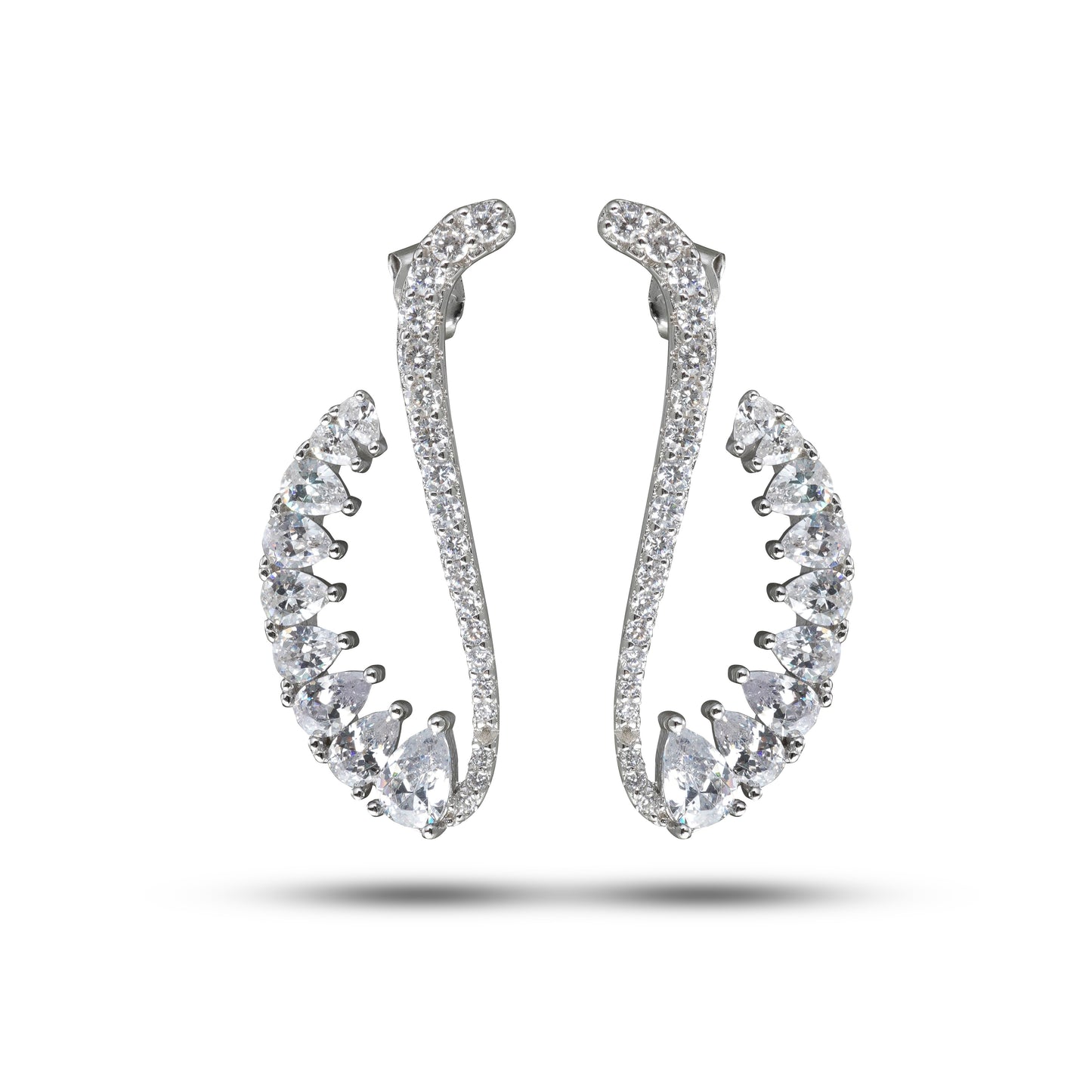 Glimmering Swirl Earrings