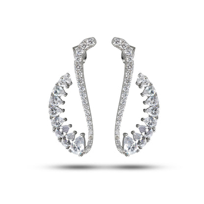 Glimmering Swirl Earrings