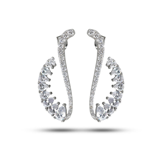 Glimmering Swirl Earrings