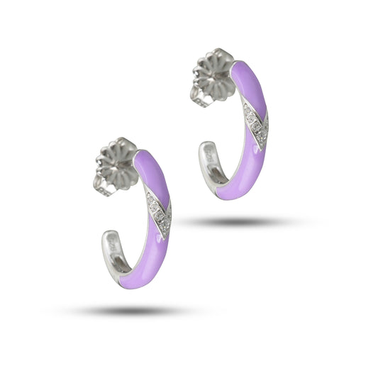Lilac Loop Earrings