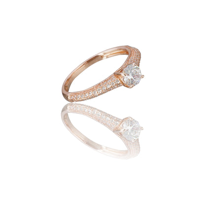 Sculpted Solitaire Ring