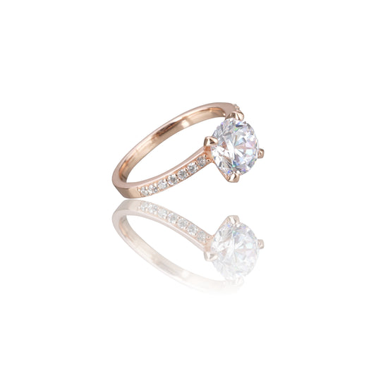 Luna Solitaire Ring