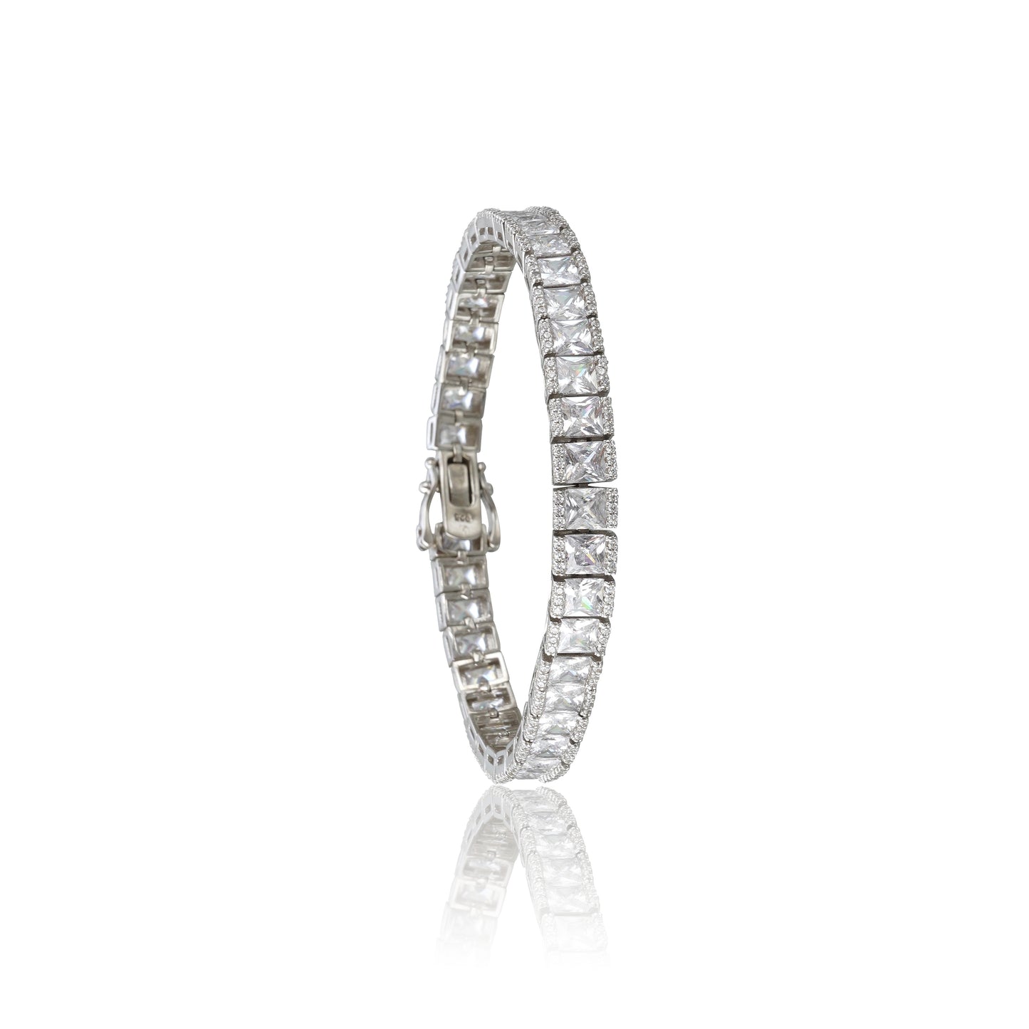 Gleaming Squares Tennis Bracelet