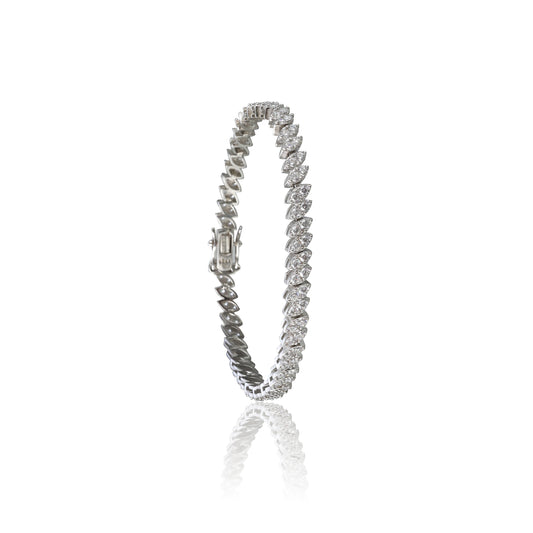 Marquise Elegance Tennis Bracelet