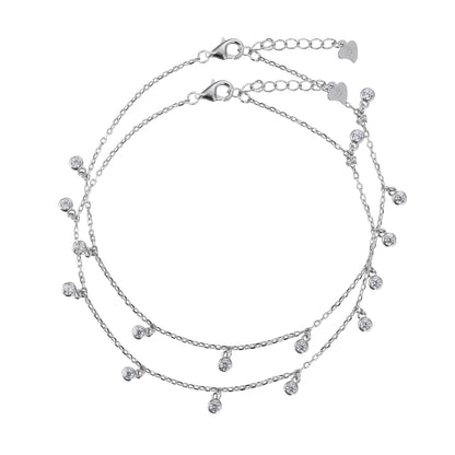 Droplet Charm Anklets