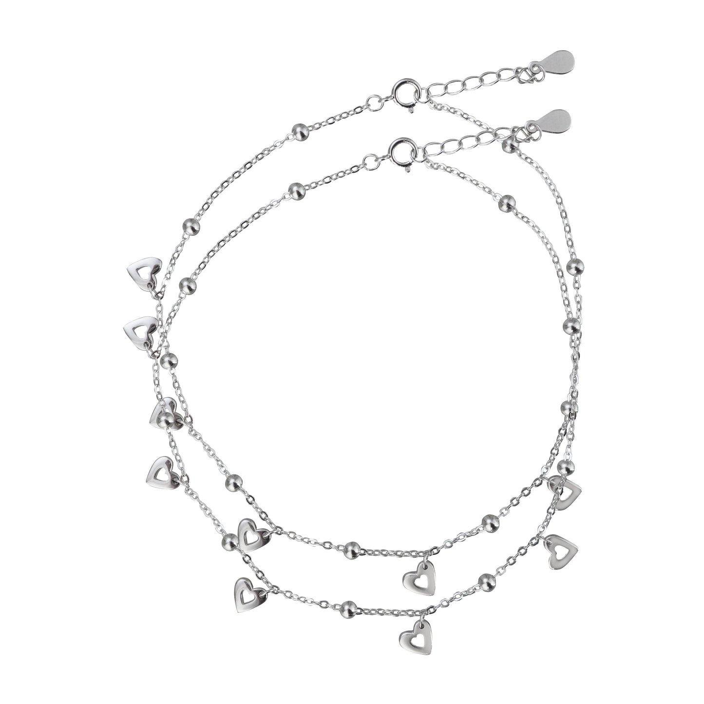 Heart Charm Anklets