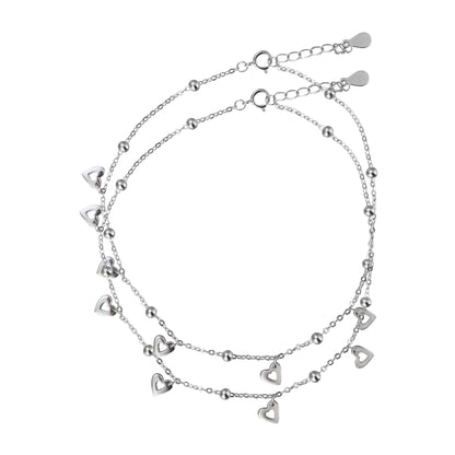 Heart Charm Anklets
