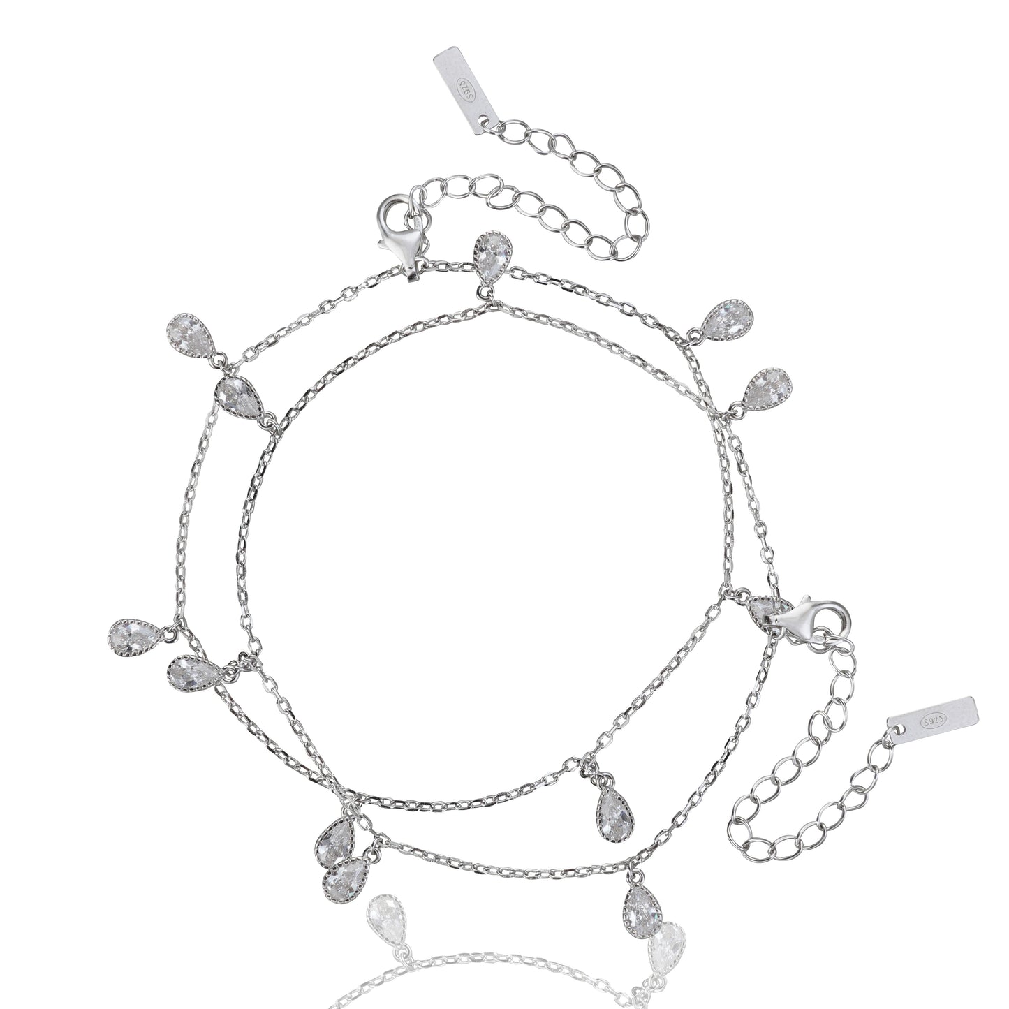 Teardrop Charm Anklet