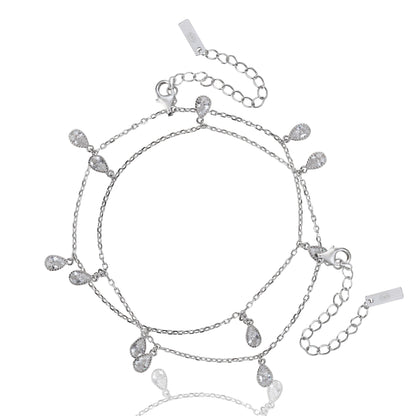 Teardrop Charm Anklet