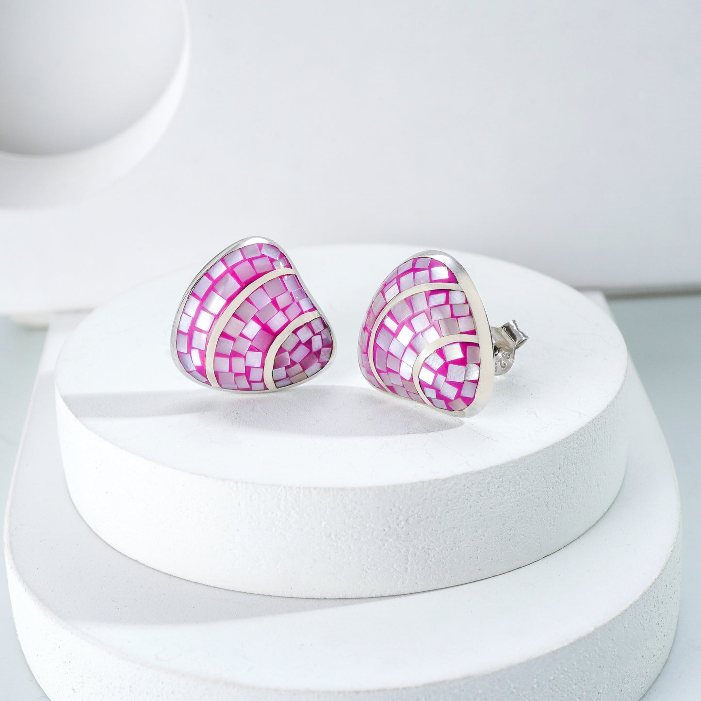 Iridescent Mosaic Earrings