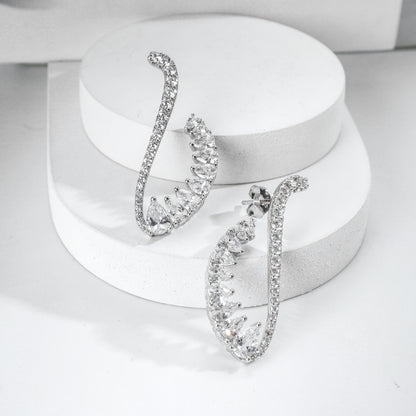 Glimmering Swirl Earrings