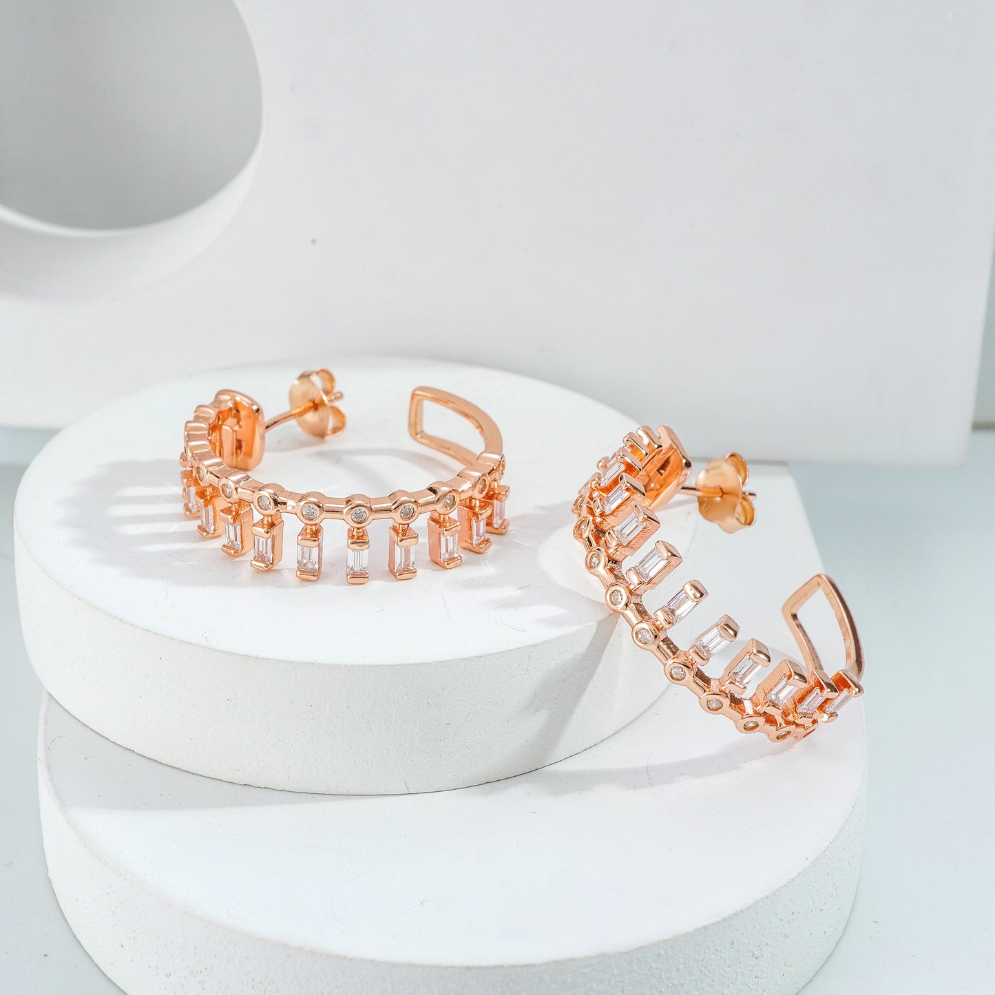 Art Deco Sparkle Hoops