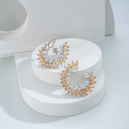 Champagne Swirl Earrings