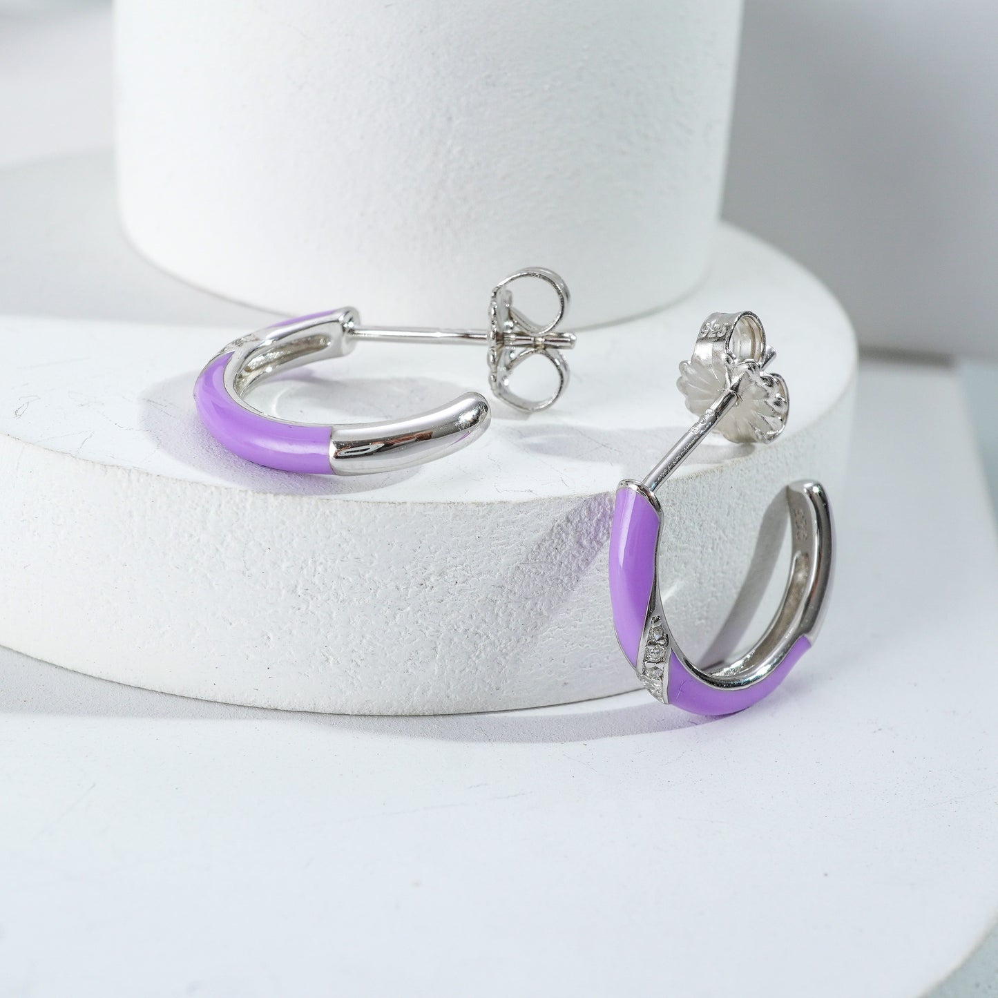 Lilac Loop Earrings