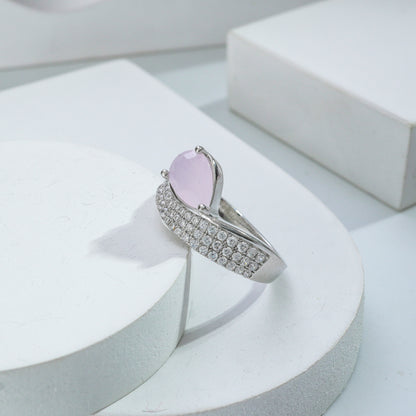 Blush Teardrop Ring