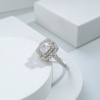 Square Halo Ring