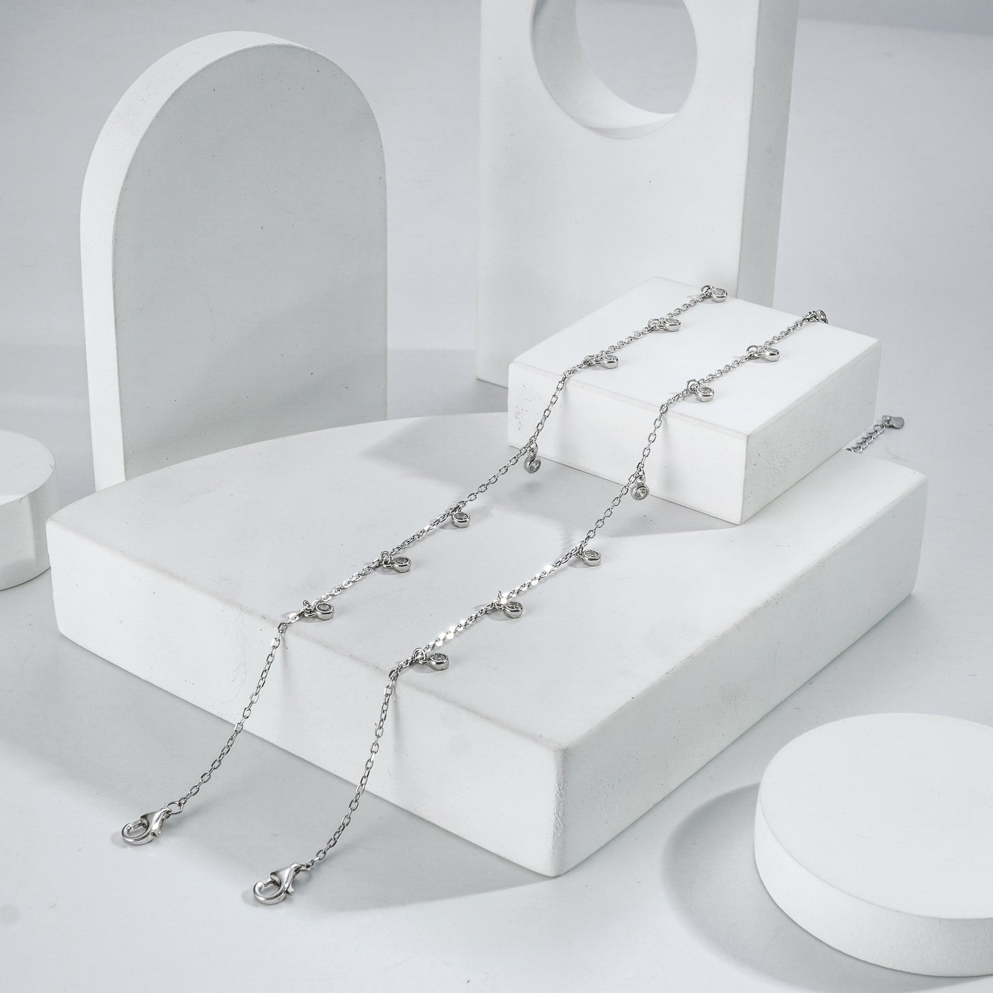 Droplet Charm Anklets