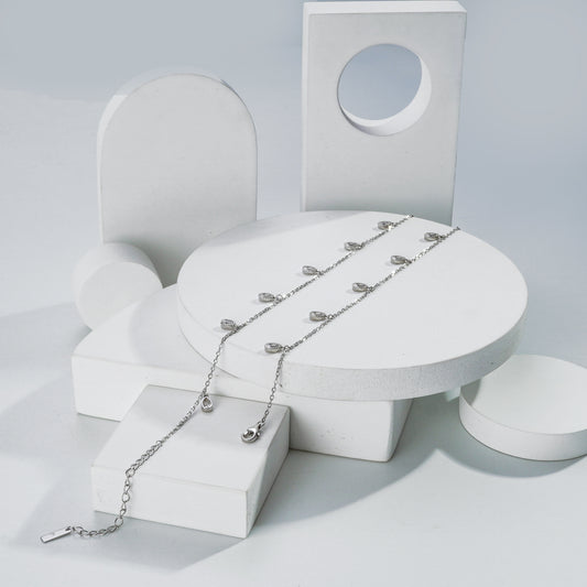 Teardrop Charm Anklet