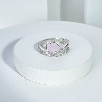 Blush Teardrop Ring